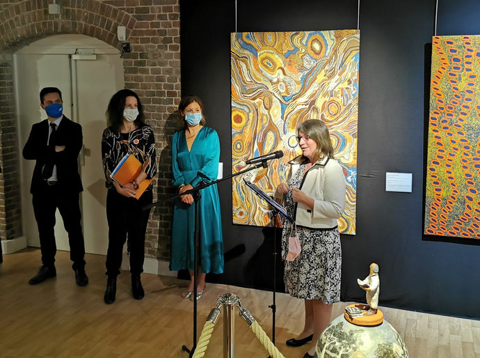 Photos of the inauguration of "Painting Now - Painting today in Aboriginal lands"