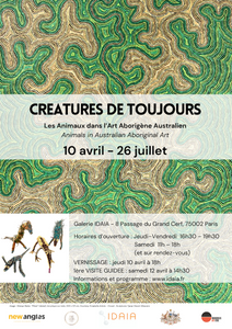 Evénements Educatifs pour "CREATURES DE TOUJOURS - Les Animaux dans l’Art Aborigène Australien"