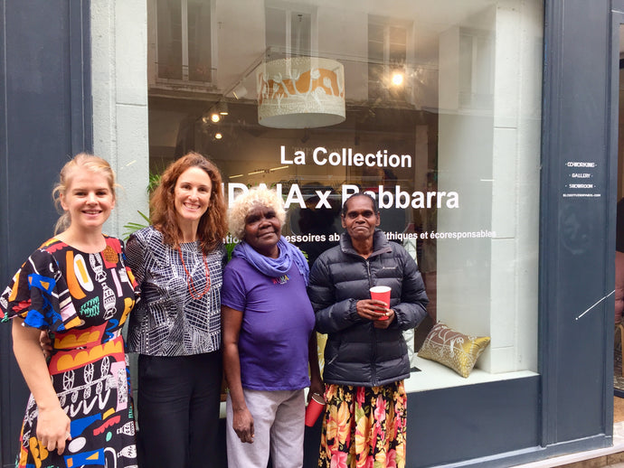 Photos of the launch of the IDAIA x Babbarra Women's Center collection in Paris