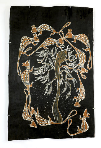 Peinture sur écorce 