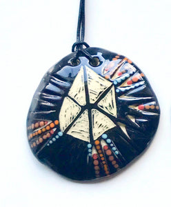 Pendant "Fireworks Night" by Penny Evans