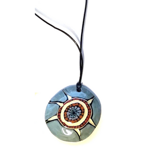 Pendentif "Rêve de l’Anémone" de Penny Evans - Bleu