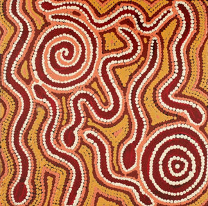 Peinture "Rêve du Serpent" de Risharna Nakamarra Dickson