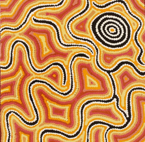 Peinture "Rêve du Serpent" de Risharna Nakamarra Dickson
