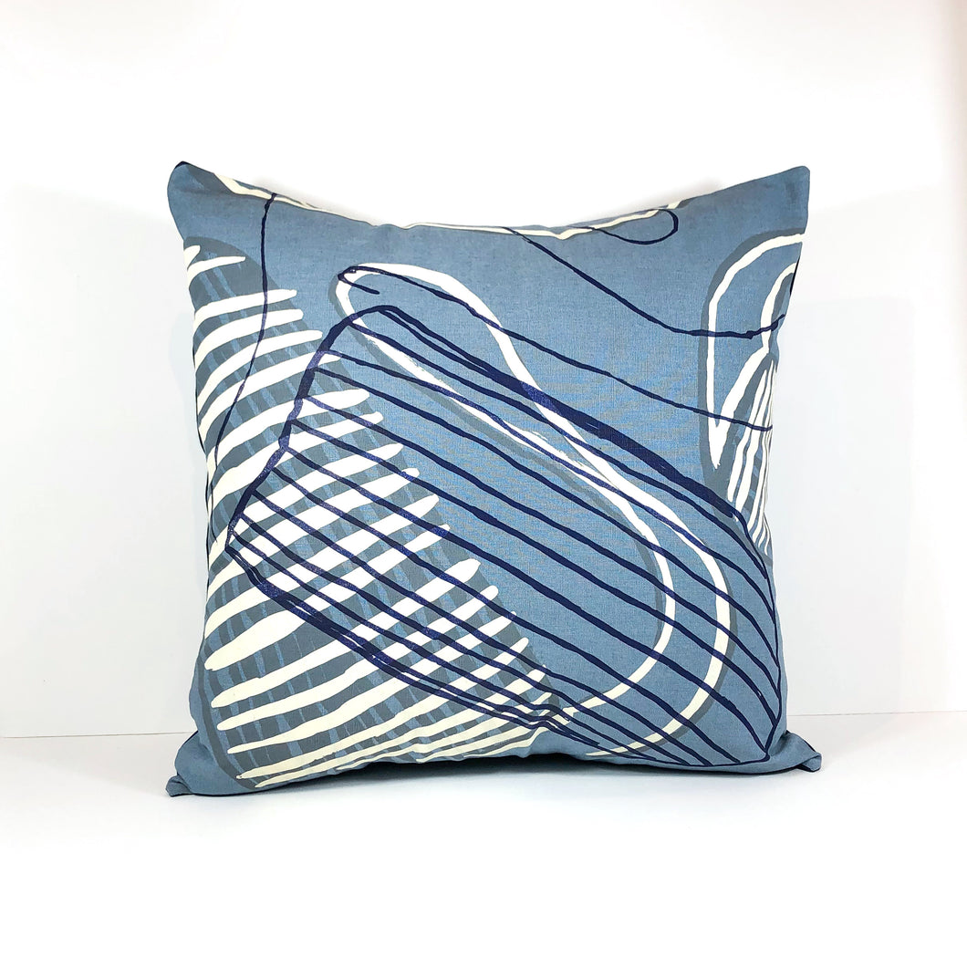 Linda Gurawana's 'Kun-madj (Dilly Bags / Collecting Bags)' Cushion - Blue, 40x40cm