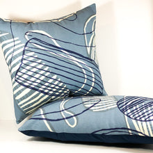 Linda Gurawana's 'Kun-madj (Dilly Bags / Collecting Bags)' Cushion - Blue, 30x50cm