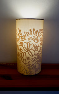 'Kun-Kirh (Mud Ripples / Mud Ripple)' Table Lamp by Elizabeth Kandabuma - Iridescent beige, 24x12cm