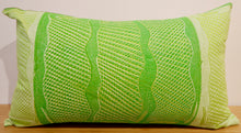 Cushion 'Mandjabu (Fish Trap / Fish trap)' by Raylene Bonson - Green, 30x50cm