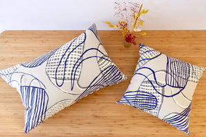 Linda Gurawana's 'Kun-madj (Dilly Bags / Collecting Bags)' Cushion - Beige, 40x40cm