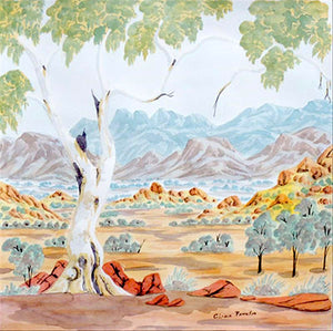 Foulard/Pochette "Tjuritja (Monts MacDonnell de l'Ouest)" de Gloria Pannka