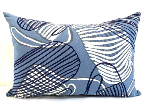 Linda Gurawana's 'Kun-madj (Dilly Bags / Collecting Bags)' Cushion - Blue, 40x60cm