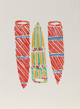 Estampe 'Mandjabu (Fish trap / Nasse à poissons)' de Raylene Bonson