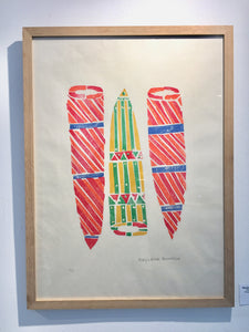Estampe 'Mandjabu (Fish trap / Nasse à poissons)' de Raylene Bonson
